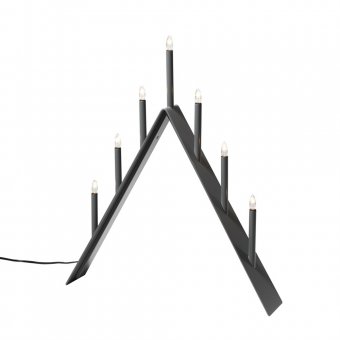 SMD Design Spica LED Adventsljusstake 7 ljus Grå