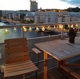 Fiskarflöten med ljusslinga