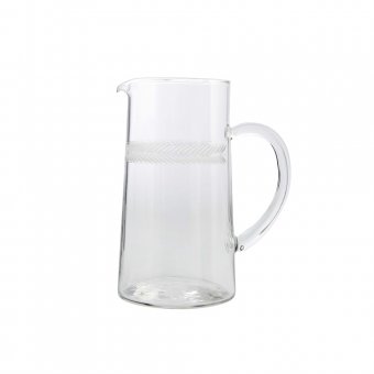 Munka Sweden Lagerkans, tillbringare i handgraverat glas