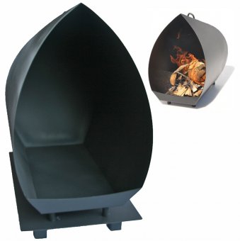 Magma Eldstad, svartlackad