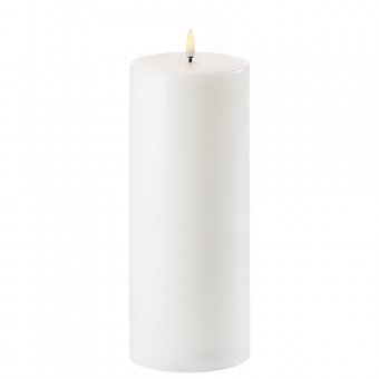 UYUNI Premium LED-ljus Pelarljus Vit 10,1 x 25 CM