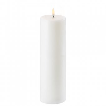 UYUNI Premium LED-ljus Pelarljus Vit 7,8 x 25 CM