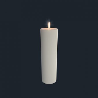 UYUNI LED-ljus Pelarljus IVORY 7 x 25 CM