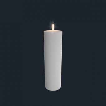 UYUNI LED-ljus Pelarljus Vit 7 x 25 CM