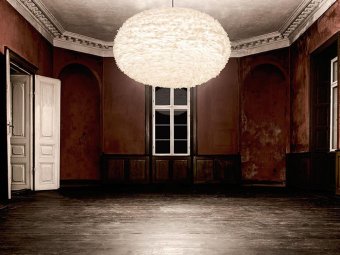 EOS Fjäderlampa Skärm XXL, Vit