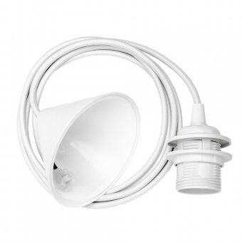 Sladd med takkåpa, vit