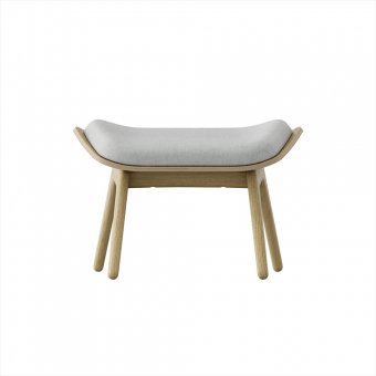 UMAGE Ottoman Fotpall Oak Silver Grey
