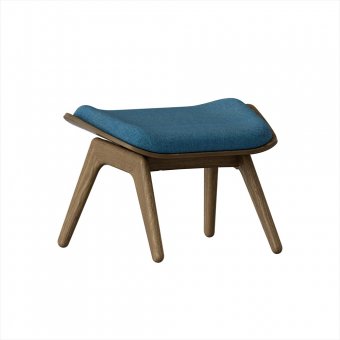 UMAGE Ottoman Fotpall Dark Oak Petrol Blue